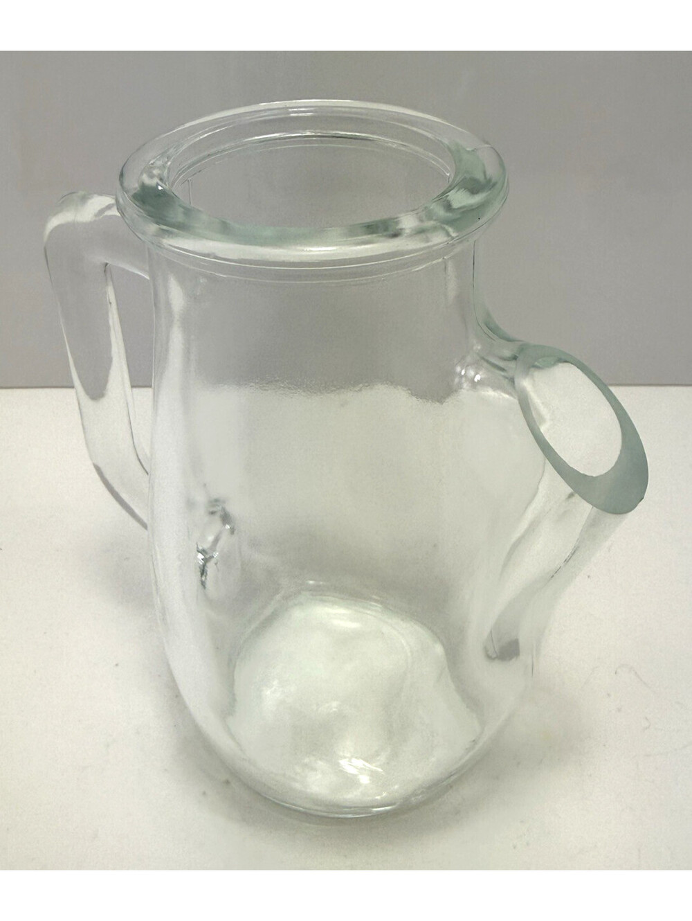 Vtg Snub Nosed Cream Pitcher Westmoreland Glass Co Thick Clear Glass Nut Snacks